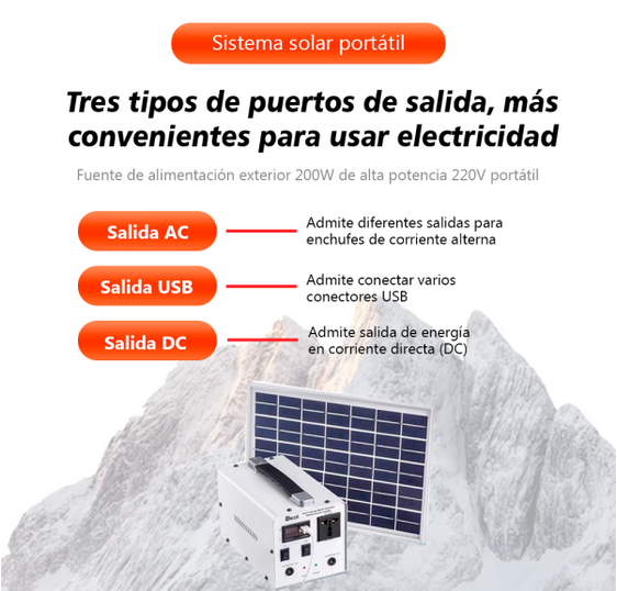 KIT GENERADOR SOLAR INVERSOR 12000mha