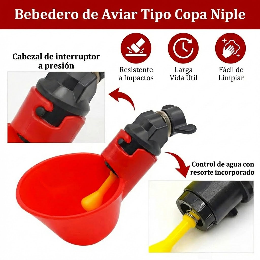 Bebedero Aviar Tipo Copa