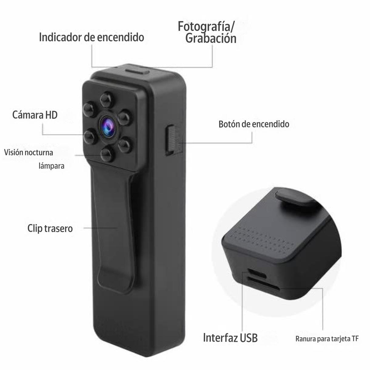 BODYCAM ESPIA CAMARA FULLHD 128GB