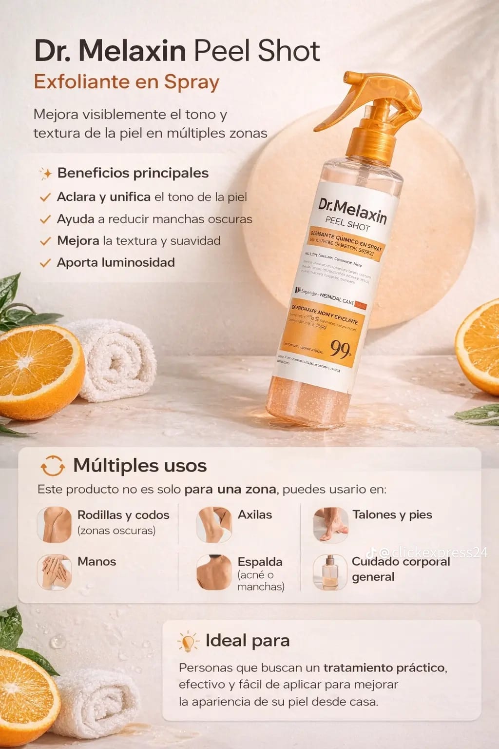 DR. MELAXIN EXFOLIANTE ACIDO KOJICO- PAGAS AL RECIBIR TU PRODUCTO